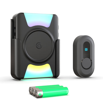 Daytech Sonnette portable sans fil de 300 m pour malentendants : 4 modes, volume réglable, portée longue distance – Parfait pour une vie indépendante